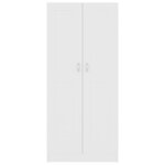 vidaXL Bibliothèque Blanc 82 5x30 5x185 5 cm Bois d'ingénierie