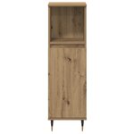 vidaXL Ensemble de mobilier de salle de bain 3 pièces en chêne artisan