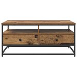 vidaXL Table basse Bois ancien 100 x 51 x 45 cm Bois d'ingénierie