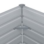 vidaXL Jardinière 100 x 100 x 45 cm Acier galvanisé Vert