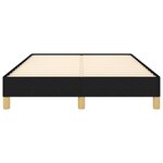 vidaXL Cadre de lit sans matelas noir 120x190 cm tissu
