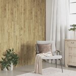 vidaXL Panneaux muraux Aspect bois Marron PVC 4 12 m²