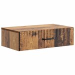 vidaXL Table d'appoint murale 59 x 34 5 x 17 cm Bois d'ingénierie