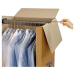 Caisse-penderie carton de déménagement double cannelure 50x50x155 cm (lot de 5)