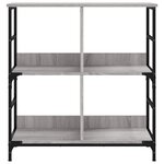 vidaXL Bibliothèque sonoma gris 78 5x33x82 cm bois d'ingénierie