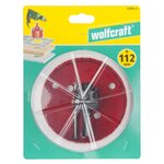 wolfcraft Scie cloche 112 mm Bi-Métal Rouge 5496000