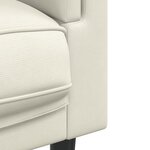 vidaXL Ensemble de canapés 2 Pièces avec coussins crème velours