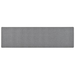 vidaXL Tapis de couloir Gris foncé 50x200 cm