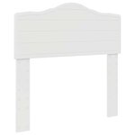 vidaXL Tête de lit Blanc Brillant 75 cm Bois d'ingénierie