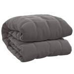 vidaXL Couverture lestée Gris 220x230 cm 11 kg Tissu