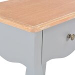 Vidaxl table de chevet gris et marron 40x30x50 cm bois de pin massif