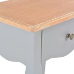 vidaXL Table de chevet Gris et marron 40x30x50 cm Bois de pin massif