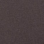 vidaXL Chaises à manger lot de 6 marron foncé tissu