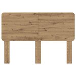 vidaXL Tête de lit Chêne artisanal 140 cm Bois d'ingénierie