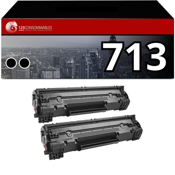 Pack toner compatible Canon 712 Noir Lot de 2