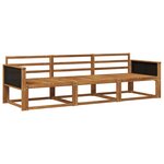vidaXL Ensemble de canapés d'extérieur 3 pc Naturel