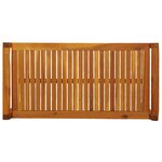 vidaXL Salon de jardin avec coussins blanc crème 2 Pièces Bois massif