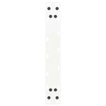 vidaXL Pieds de table basse en U 2 pièces Blanc 40 x (30-31) cm Acier