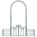 vidaXL Arche de jardin avec verrouillage Vert 203 x 50 x 218 cm