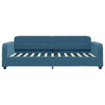 vidaXL Lit de repos sans matelas bleu 90x200 cm velours