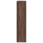 vidaXL Étagère séparatrice de pièce 3niveaux chêne marron 123x29x123cm