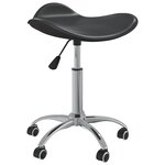 Chaise fauteuil siège de bureau informatique étude similicuir noir 02_0024039