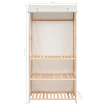 vidaXL Garde-robe à 3 niveaux 79 x 40 x 170 cm