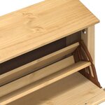 vidaXL Armoire à chaussures Corona 99x32x124 5 cm bois de pin massif