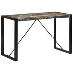 vidaXL Table à manger 120x55x76 cm bois massif de récupération