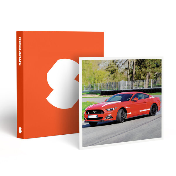 SMARTBOX - Coffret Cadeau 6 tours au volant d'une Ford Mustang et 2 tours de baptême à bord d'une berline Hommell à Lohéac -  Sport & Aventure