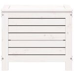 vidaXL Repose-pied de jardin blanc 62x31 5x52 cm bois de pin massif