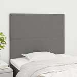 vidaXL Tête de lit Gris foncé 100x5x118/128 cm Tissu