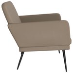 vidaXL Banc Cappuccino 107x80x81 cm Similicuir