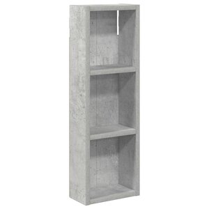 vidaXL Armoire murale de salle de bain Gris Béton 20 x 10 x 60 5 cm