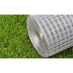 vidaXL Grillage pour volière acier galvanisé 25x1 m argenté