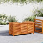 vidaXL Boîte de rangement de jardin persiennes 113x50x56cm bois acacia