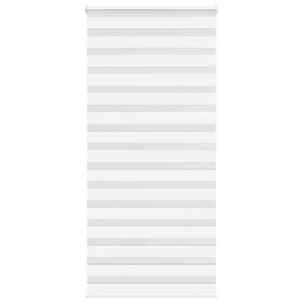 vidaXL Store zèbre blanc 95x200 cm largeur du tissu 90 9 cm polyester