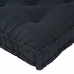 vidaXL Coussin de canapé sur palette Anthracite tissu