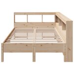vidaXL Lit bibliothèque sans matelas 160x200 cm bois massif de pin