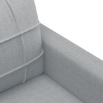 vidaXL Ensemble de canapés 4 Pièces avec coussins Gris clair Tissu
