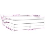 vidaXL Sommier à lattes de lit et matelas Vert foncé 180x200cm Velours