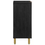 vidaXL Buffet noir 60x33x75 cm bois d'ingénierie