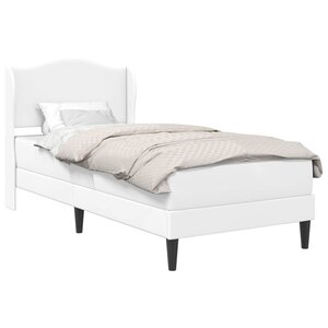 vidaXL Cadre de lit avec tête de lit Blanc 80 x 200 cm Simili cuir
