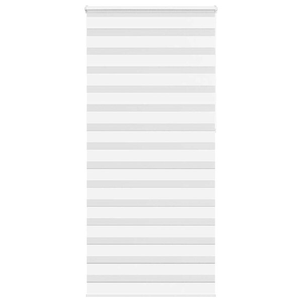 vidaXL Store zèbre blanc 95x230 cm largeur du tissu 90 9 cm polyester