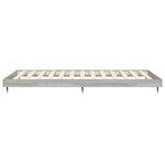 vidaXL Cadre de lit sonoma gris 75x190 cm bois d'ingénierie