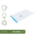 Pack and Move - Lot 12 Housses Rangement Sous Vide - Taille M 60 x 80 cm - Sac de Compression - Manteaux Habils Ski - Moyen Format - Fermeture Zip