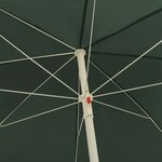 vidaXL Parasol de plage Vert 240 cm