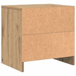 vidaXL Cabinet de chevet chêne artisanal 45 x 34 x 44.5 cm