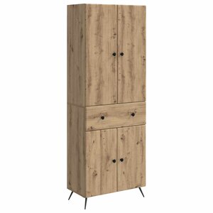 vidaXL 2 Pièces Chêne artisanal