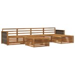 vidaXL Ensemble de canapés d'extérieur 6 pc Naturel